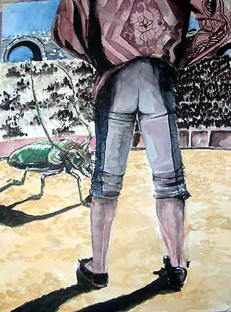 el temor del torero del escarabajo